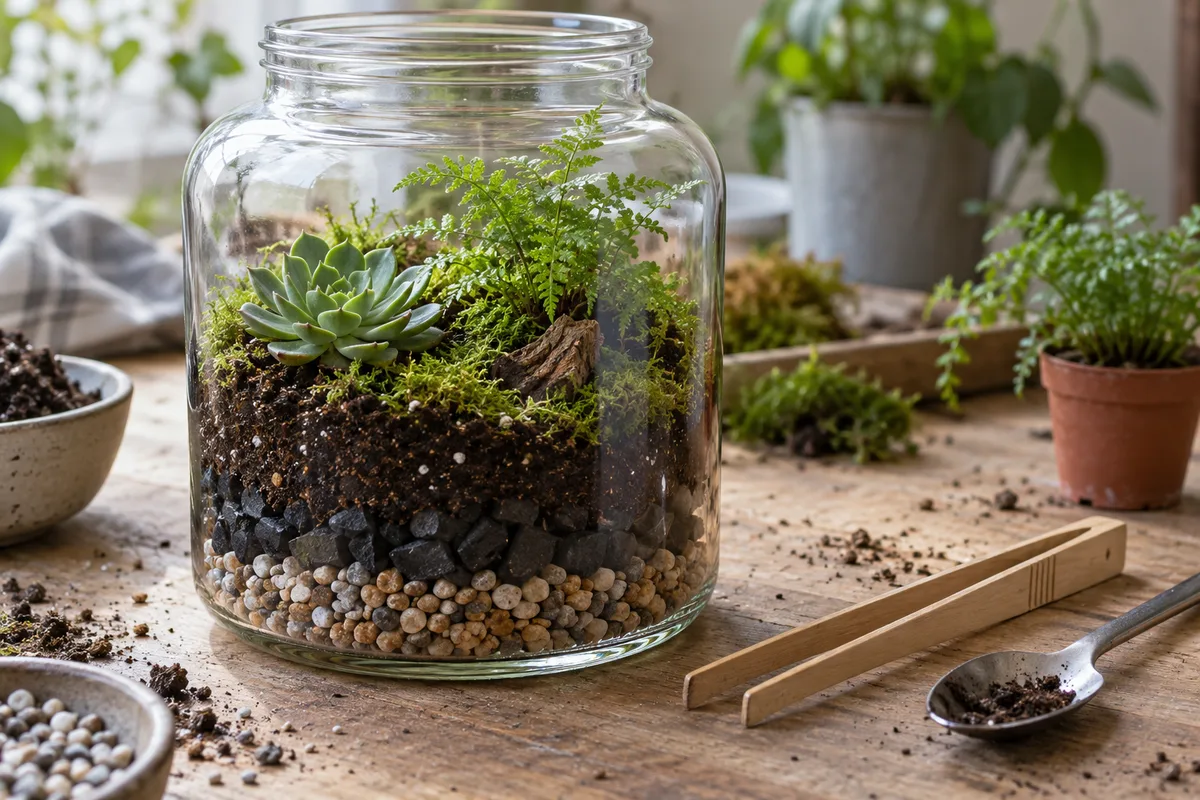 Faire un terrarium en bocal : la méthode pas à pas