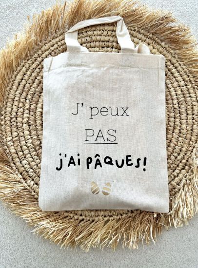 Image de Sac Pâques "J'peux pas"  